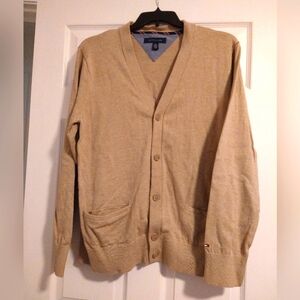 Tommy Hilfiger Tan Knit Cardigan